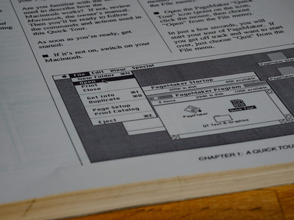 Instruction manual for a software
