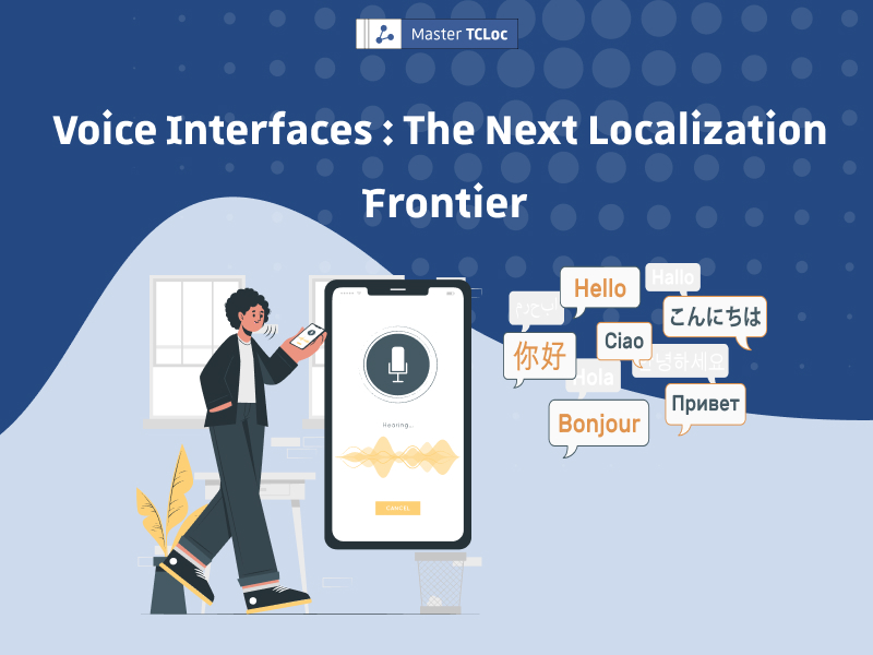 Person using voice controls in multiple languages on a phone